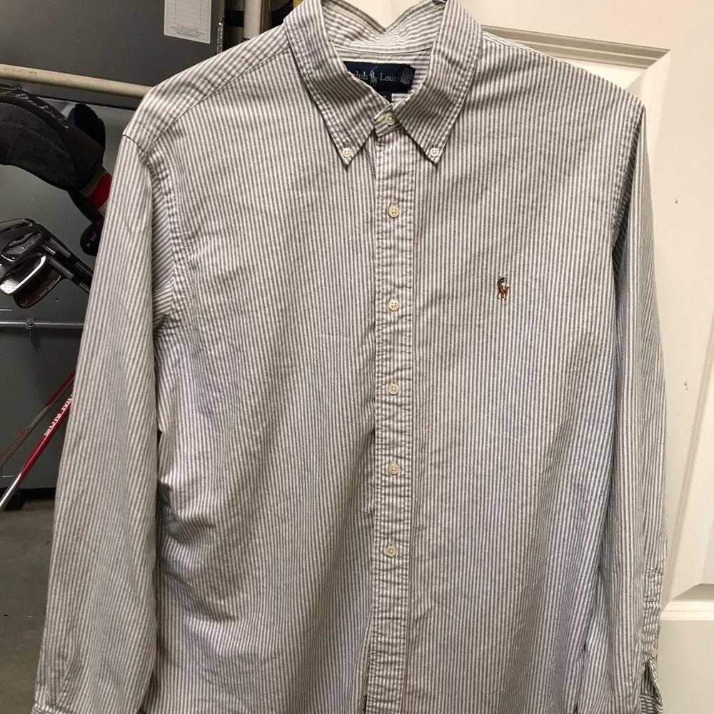 Men’s RL Vertical Striped button down